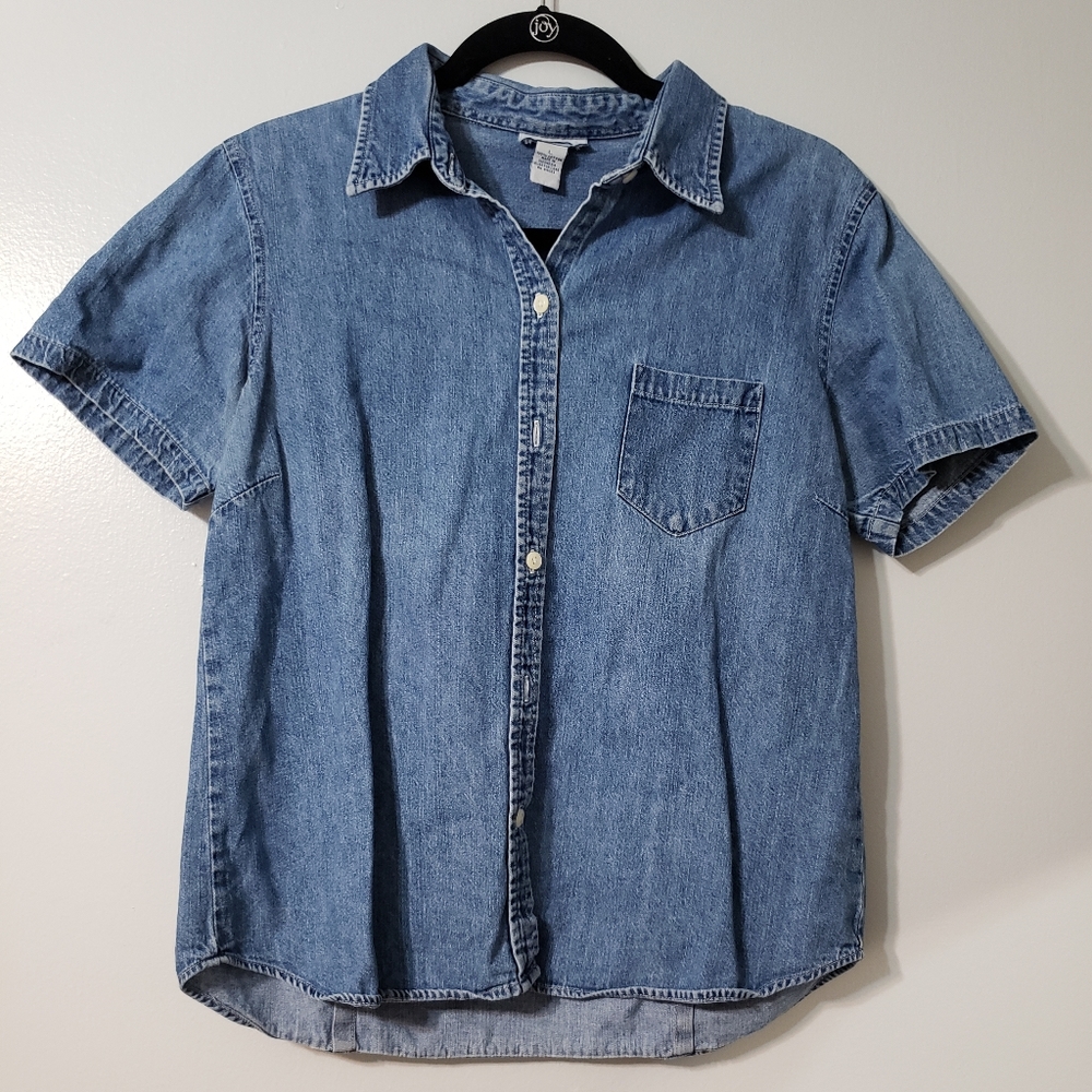 Vintage Old Navy Denim Button Down Top